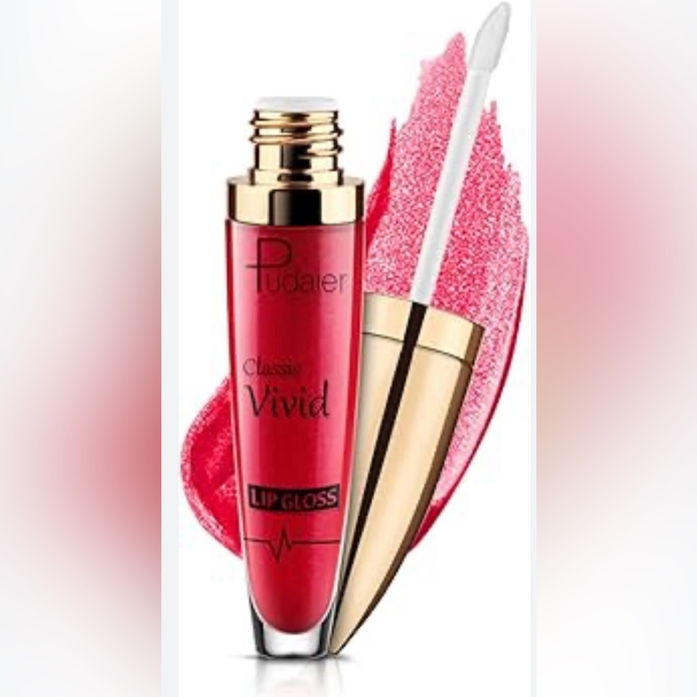 Pudaier Classic Vivid Lip Gloss - Vibrant Pink